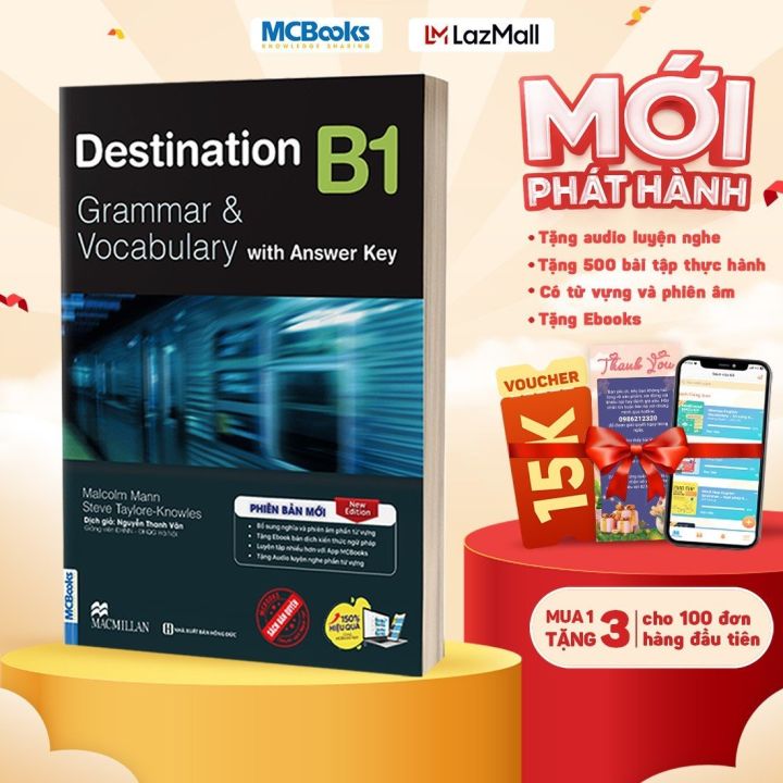 Sách - Destination B1 Grammar And Vocabulary Kèm Đáp Án | Lazada.vn