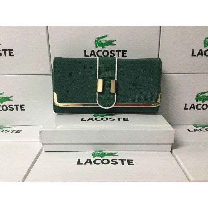 Lacoste Long Wallet. Trifold /box Lazada PH