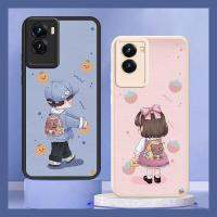 cute simple Phone Case For VIVO Y55S 5G Waterproof Anti-knock Phone lens protection heat dissipation luxurious couple