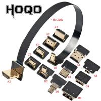 【Big-promotion】 ODM Auto Parts FPV HDMI สายแพแบนขึ้น/ลงมุม HDMI HDMI 90องศามีความยืดหยุ่น Hdmi ปลั๊กสายแพ HDMI ราสเบอร์รี่ Pi 4