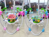 Np Toys จั้มเปอร์เก้าอี้กิจกรรม 360 องศา Baby walker Jumperoo จั้มเปอร์เด็ก กระโดดมีเสียง มีไฟ หมุนได้ 360 องศา No.63570