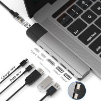 Mosible USB C Hub with HDMI-compatible 4K Rj45 1000M USB-C Dock with PD Data Port Hub 3.0 TF SD for Macbook Pro/Air 2022 M1 M2 USB Hubs