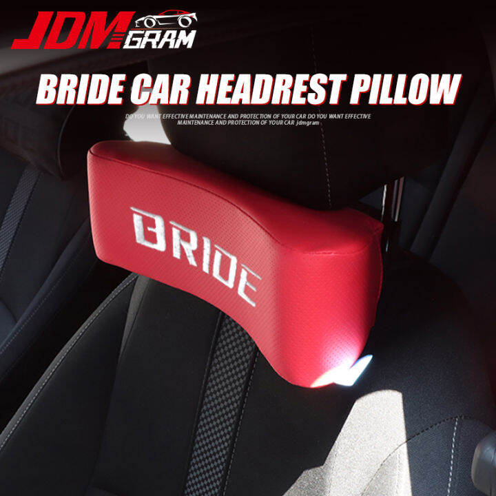 Bride Car Neck Headrest Pillow JDM Auto Seat Neck Pillow Backrest