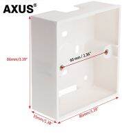 ❃ AXUS 86x86mm Junction Box Wall Socket British European Switch Mounting Box Flameproof Plastic Box 146 x 86mm