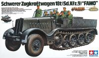 Tamiya 35239 1/35ชุดประกอบโมเดลสงครามโลกครั้งที่สองเยอรมัน18Ton หนักครึ่งแทร็ก Sd Kfz.9 Femo