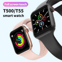 T55 T500 กีฬาสมาร์ทวอทช์ สําหรับ Ios &amp; Android มัลติฟังก์ชั่น Smart watch การตรวจสอบการนอนหลับและมอนิเตอร์หัวใจ