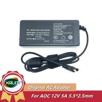 Genuine YD-ZN1200500-6A 12V 5A 60W 4.16A 5.5x2.5mm ADPC1260AB ADPC1260AT AC Adapter For PHILIPS AOC Monitor Power Supply Charger New original warranty 3 years