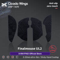 Xraypad Cicada Wings 0.22มม. กันลื่นเทปพันด้ามจับสำหรับ Finalmouse เบา2หรือแสงดาว12ขนาดเล็ก