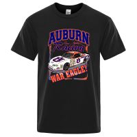 Auburn Racing War Eagle American Car Culture Men T Shirts Vintage Tee Clothing Cotton Gildan