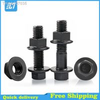 ►✐☋  Hexagon Head with Flange Cap Screw Hex Washer Head Bolt Nylon Lock Flange GB5789 Black Steel 10.9 Grade M6 M8 M10 M12 M14 M16