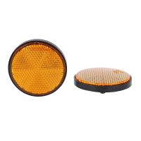 40Pcs 2 inch Round Orange Reflector Universal for Motorcycle ATV Dirt Bike