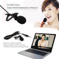 Portable Clip-on Lapel Lavalier Microphone 3.5mm Jack Hands-free Mini Wired Mic