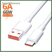 JointFlowers 2เมตร6A 66W USB Type-C Super FAST CHARGE CABLE สำหรับ Xiaomi Huawei