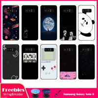 มาใหม่ล่าสุดสำหรับ Samsung Galaxy Note 8เคสโทรศัพท์สำหรับ Samsung ซิลิคอนนุ่มเคสมีรูปแบบเดียวกันถุงลมนิรภัยขาตั้งโทรศัพท์และเชือก