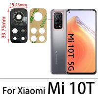 【✲High Quality✲】 xuren5304977 เลนส์กระจกกล้องถ่ายรูปด้านหลัง5ชิ้น/ล็อตสำหรับ Xiaomi Mi 10T Lite Mi 10T Pro เลนส์กระจกพร้อมกาวติดสติกเกอร์อะไหล่ทดแทน