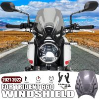 Trident 660 2021 2022 New Motorcycle Accessories Flyscreen Windshield Windscreen Wind Deflector For TRIDENT 660 trident 660