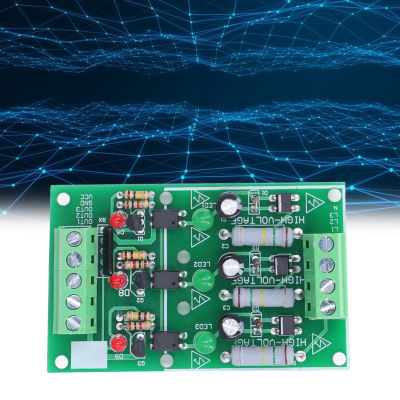 โมดูลแยกออปโต้คัปเปลอร์บอร์ด3-5V แหล่งจ่ายไฟที่ถูกต้อง3ช่องสำหรับ DIY