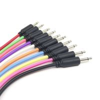 【DT】Mono Modular Cables - TS 3.5mm 1/8 inch - Black Jack - Path Synth Synthesizer Eurorack - 5 pcs 1 color - Orange Pink ...  hot