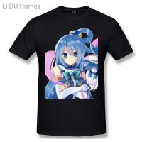 New LIDU Aqua - Konosuba T Shirt White Serail Experiments Lain Sad printed Tshirt  large TShirts fathers day gift