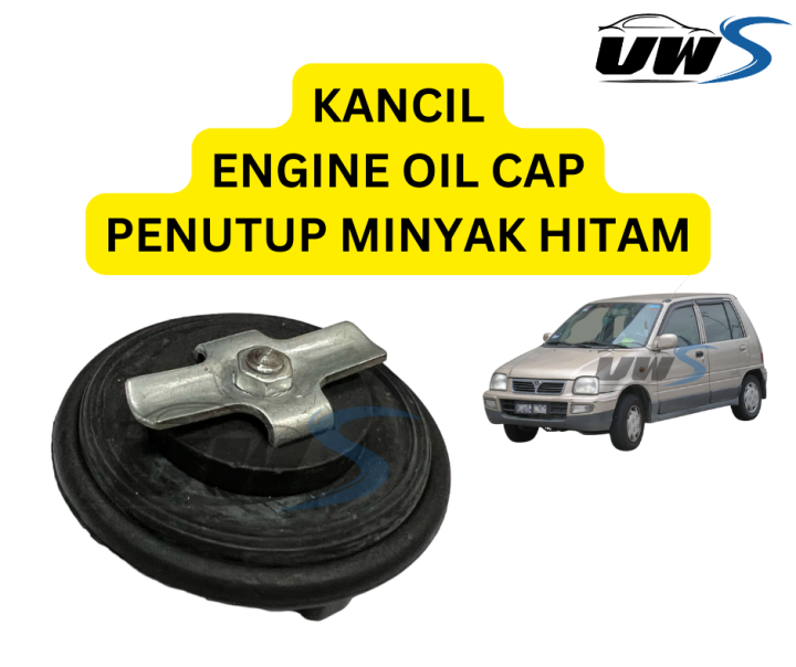 KANCIL ENGINE OIL CAP PENUTUP MINYAK HITAM Lazada