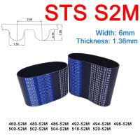 【CW】▥❒  1Pc Width 6mm S2M Rubber Timing Pitch Length 460 480 486 492 494 498 500 502 504 518 520mm Synchronous Belts