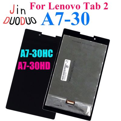 7.0 T "ของแท้สำหรับ Lenovo Tab 2 A7-30จอแสดงผล LCD แบบสัมผัสหน้าจอตัวแปลงดิจิทัลสำหรับ Lenovo A7-30 A7-30HC อะไหล่จอแสดงผล A7-30DC