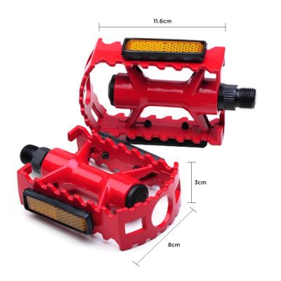 Bike Pedal with Luminous film Aluminium Alloy Non Slip Bicycle Pedal for Road Mountain BMX MTB Bicycle