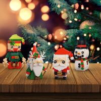 ชุดบล็อกตัวต่อคริสต์มาสสำหรับเด็ก Master กวางเรนเดียร์มนุษย์หิมะหิมะซานตาคลอส Zd837vnsv223ของเล่นของเล่นตัวต่อคริสต์มาส