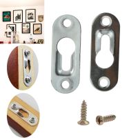 10 Pcs/Set Keyhole Hangers Iron Hanging Plate Hardware for Mirror Oil Painting Picture Frames Metal Keyhole Hanger Fasteners