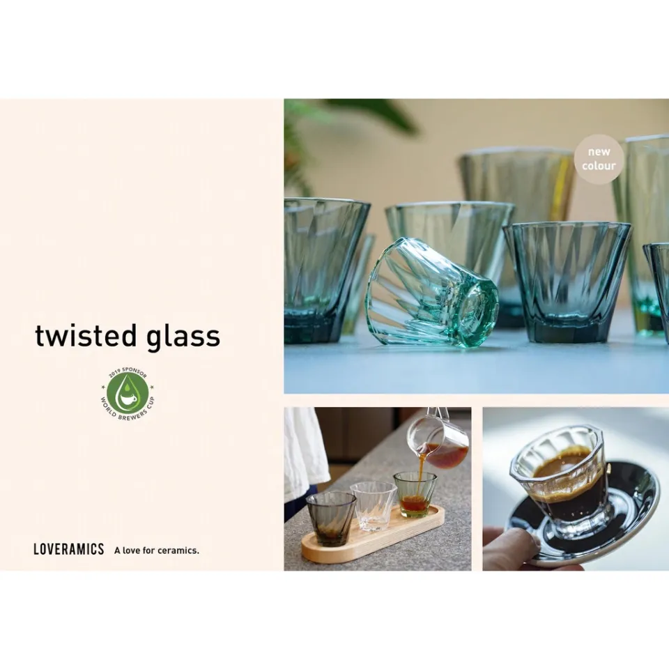Loveramics Cortado & Cappuccino Twisted Glass Collection