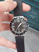 Đồng hồ Thuỵ Sĩ nam Swatch mặt đen nhủ chạy pin hàng Si