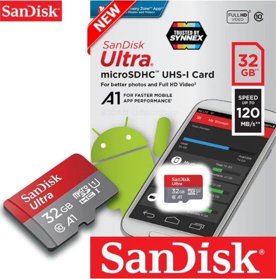 SanDisk Ultra microSDXC C10 A1 U1 UHS-I 150MB/s R 1TB (SDSQUAC