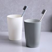 Bathroom Drinking Glasses Plastic Mouthwash Cup Coffee Tea Water Mug Home Travel Solid Color Toothbrush Holder Cup Tools