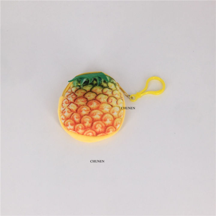 cwwartmini-key-hook-fruits-plush-toy-purse-สตรอเบอร์รี่ใหม่ฯลฯกระเป๋าตุ๊กตา-8cm-plush-toy-pursee