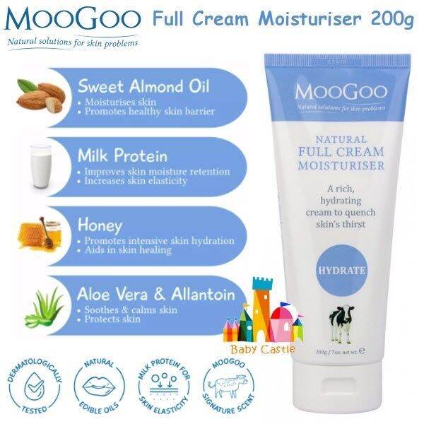 MooGoo Full Cream Moisturiser 200ml Lazada