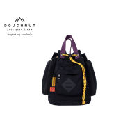 DOUGHNUT BAG : Pyramid Tiny Happy Camper Series : BLACK  กระเป๋าโดนัทกันน้ำได้ ผลิตจากผ้าไนลอน 420D น้ำหนักเบา   ( รหัสสินค้า 09644 )