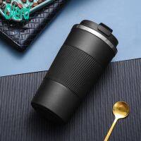 【CW】Olerd Vacuum Flasks Thermo Cup 380ml/510ml Double Stainless Steel Coffee Thermos Mug with Non-slip Car Travel Insulated Bottle