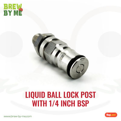 หัว Ball Lock Post with 1/4 Inch BSP Bulkhead Assembly - Gas line