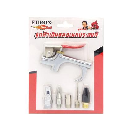 Eurox ชุดหัวเติมลม อเนกประสงค์ เปลี่ยนหัวได้หลายชนิด ปืนลมวัสดุชุบโครเมี่ยมอย่างดีกันสนิม  สวยงาม ทนทาน