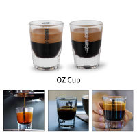 MHW-3ER Shot แว่นตาวัดถ้วย Mini Liquid Heavy Espresso กาแฟ Shot Glass Professional Home Barista Kitchen Accessorie