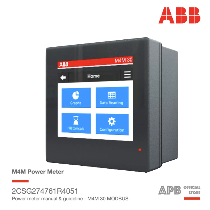 ABB M4M 30 Modbus เพาเวอร์มิเตอร์, Power meter manual RS485 | Lazada.co.th