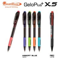 ปากกาลูกลื่น Quantum ปากกา เจลโล่พลัส รุ่น X5 Hitz หมึกสีน้ำเงิน 0.5 ( จำนวน 1 ด้าม / คละสีด้าม )