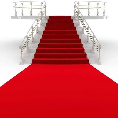 New Party Event Ceremony Wedding Carpet Aisle Runner Non-slip Non-woven Fabric White Wedding Carpet Custom Wedding Aisle Carpet Bumper Stickers Decals