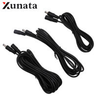 1m/2m3m/5m/10m White/Black 5.5 X 2.1 mm DC female &amp; Male Jack adapter DC Connector Power Plug with Extension Wire  Wires Leads Adapters