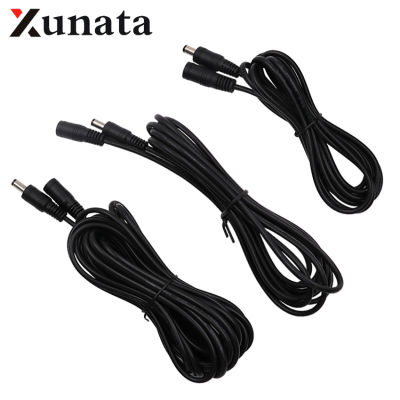 1m/2m3m/5m/10m White/Black 5.5 X 2.1 mm DC female &amp; Male Jack adapter DC Connector Power Plug with Extension Wire Electrical Connectors