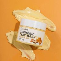 Facial Cleansing Blackheads Skin Care Brighten Vitamin C Anti Acne Tumeric Extract Mud Mask Beauty Hydrating Turmeric Clay Mask