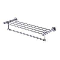 ♗✱ Bath Towel Rack Towel Bar 24-Inch SUS 304 Stainless Steel Bathroom Storage Organizer Shelf RUSTPROOF Wall Mount Brushed Finish