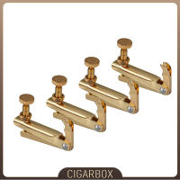 4PCS ไวโอลิน Fine Tuners Spinner Adjuster Strings Hooks Golden Plated Fit สำหรับ Acoutic ไวโอลิน Violino อุปกรณ์เสริม