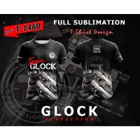 แบรนด์ใหม่ GLOCK เต็มระเหิดเสื้อยืด