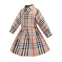 ** พร้อมส่งในไทย ** Burberry Style Dress เดรสแขนยาว สำหรับคุณหนู